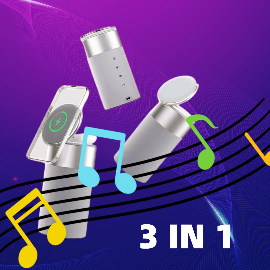 3w1 ładowarka i głośnik Bluetooth z lampką